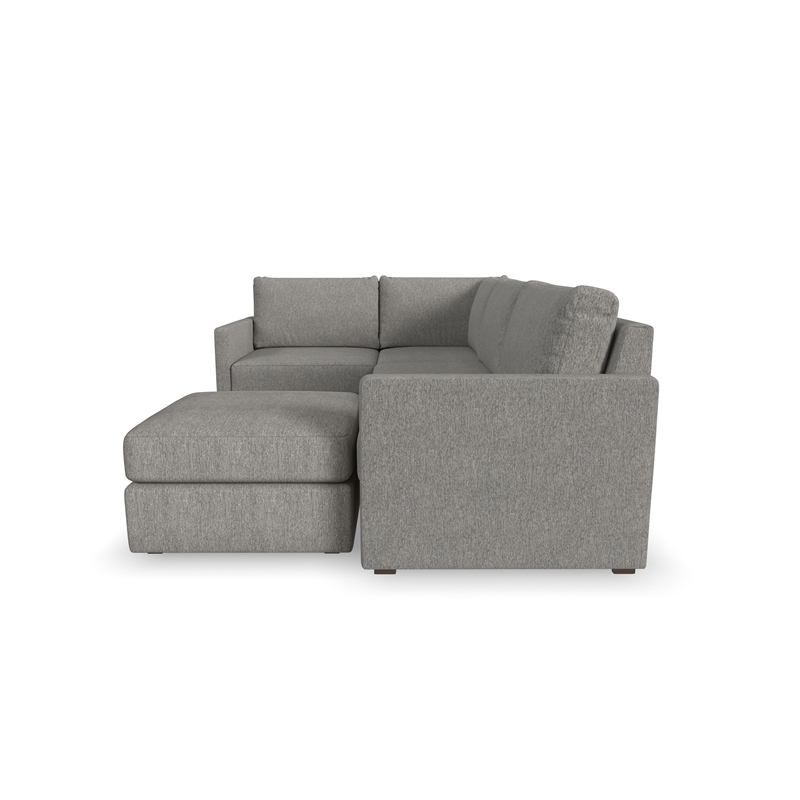 Flex Gray 4 Seat Sectional with Performance Fabric