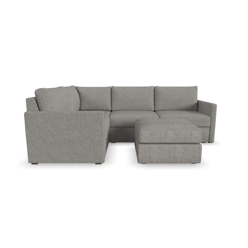 Flex Gray 4 Seat Sectional with Performance Fabric