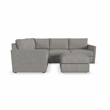 Flex Gray 4 Seat Sectional with Performance Fabric