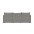 Flex Gray 3 Seat Sofa with Performance Fabric
