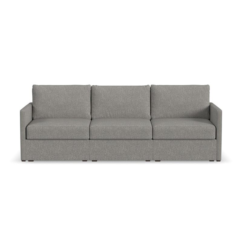 Flex Gray 3 Seat Sofa with Performance Fabric