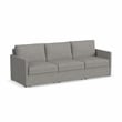 Flex Gray 3 Seat Sofa with Performance Fabric