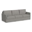 Flex Gray 3 Seat Sofa with Performance Fabric