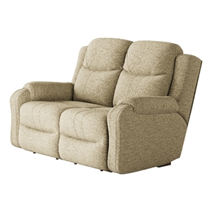 southern motion marvel fabric manual reclining loveseat in beige