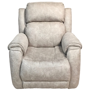 southern motion safe bet fabric power headrest rocker recliner in off white
