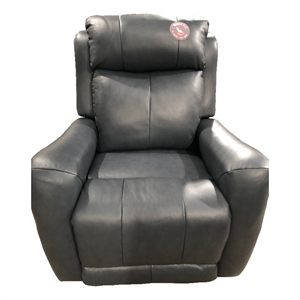 southern motion view point leather power headrest rocker recliner in blue