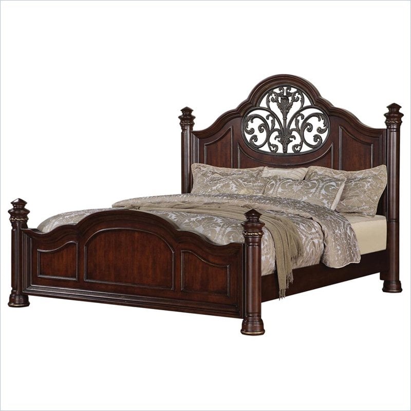 Wynwood Heritage Manor Bed in Meritage Cherry Finish   1999 90X