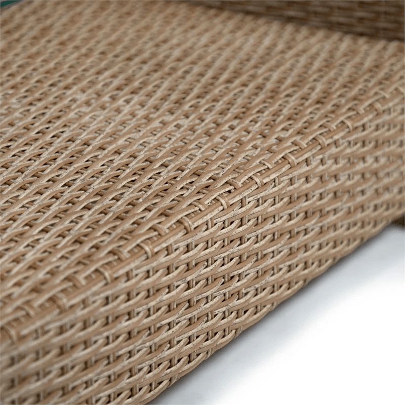 Muse & Lounge Co. Fields Outdoor Patio Coffee Table in Natural Wicker / Rattan