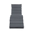 Muse & Lounge Co. Fields Outdoor Chaise Lounge in Gray PE Wicker / Rattan