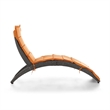 Muse & Lounge Co. Fields Outdoor Chaise Lounge in Orange PE Wicker / Rattan