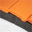 Muse & Lounge Co. Fields Outdoor Chaise Lounge in Orange PE Wicker / Rattan