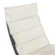 Muse & Lounge Co. Fields Outdoor Chaise Lounge in White PE Wicker / Rattan