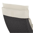 Muse & Lounge Co. Fields Outdoor Chaise Lounge in White PE Wicker / Rattan