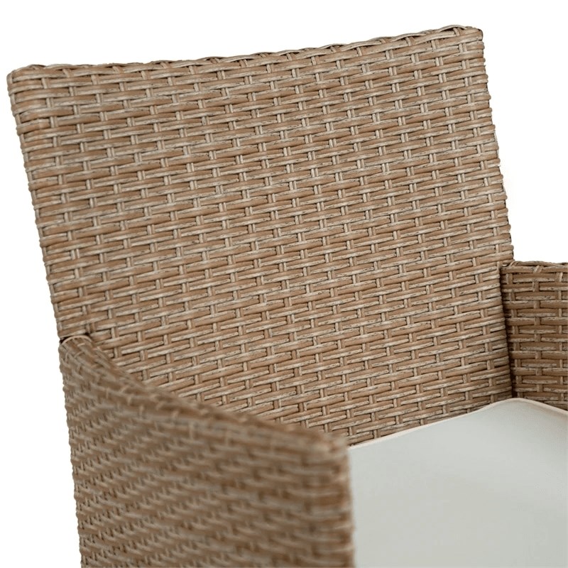 Muse & Lounge Co. Fields 3-Piece Bistro Set in Natural PE Wicker / Rattan