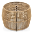 Muse & Lounge Co. Meja Outdoor Round PE Wicker / Rattan Natural Coffee Table