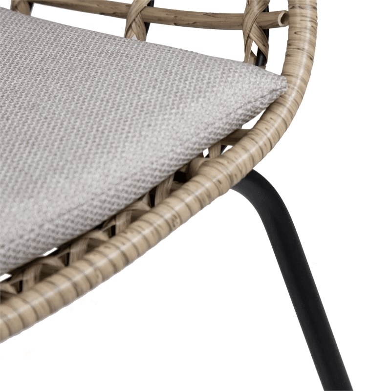 Muse & Lounge Co. Kursi 3-Piece Outdoor PE Wicker / Rattan Bistro Set in Natural