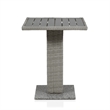 Muse & Lounge Co. Makan 3-Piece Outdoor PE Wicker / Rattan Bistro Set in Gray