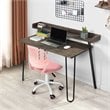 FurnitureR Modern Mesh and Polypropylene Task Chair in Rose Pink