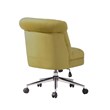 Homycasa Velvet Upholstered Curved Mid-Back Home Office Chair in Ginger Green