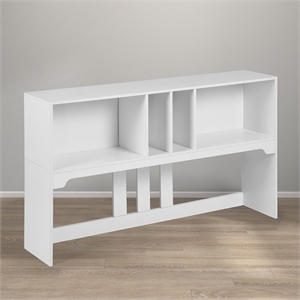 homycasa 55 in. white rectangle manufactured wood console table