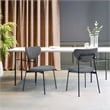 Homycasa Fabric Upholstered Dining Chairs (Set of 2)