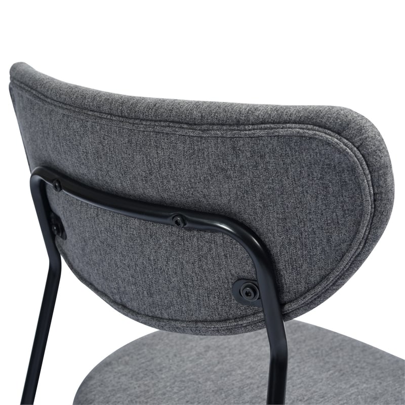 Homycasa Fabric Upholstered Dining Chairs (Set of 2)