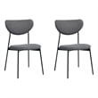 Homycasa Fabric Upholstered Dining Chairs (Set of 2)