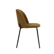 Homycasa Yellow Fabric Dining Chairs (Set of 2)