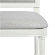 Homycasa Farmhouse Dining Chairs (Set of 6) Solid Wood in Cream White