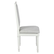 Homycasa Farmhouse Dining Chairs (Set of 6) Solid Wood in Cream White