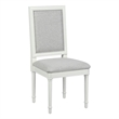 Homycasa Farmhouse Dining Chairs (Set of 6) Solid Wood in Cream White
