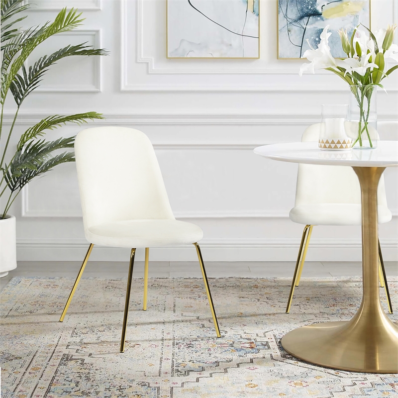 Homycasa Velvet Side Chair Set of 2
