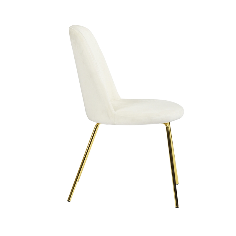 Homycasa Velvet Side Chair Set of 2