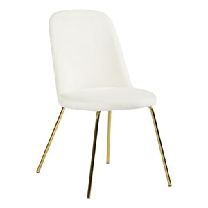 Homycasa Velvet Side Chair Set of 2