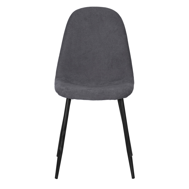 Homycasa Fabric Upholstered Dining Chair in Gray (Set of 4)