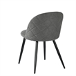 Homycasa Terry Fabric Dining Chair Set of 2-Grey