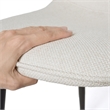 Homycasa Fabric Upholstered Dining Chair in Beige (Set of 4)