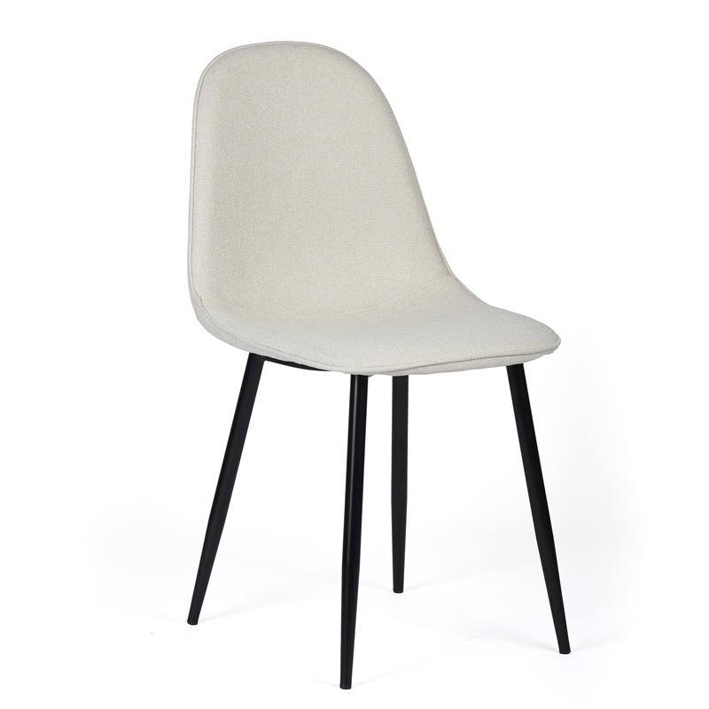 Homycasa Fabric Upholstered Dining Chair in Beige (Set of 4)