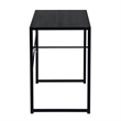 Homycasa Black Modern Minimalist Style Compact Industrial Computer Desk