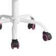 Homycasa Pink Mesh Back Office Chair-Adjustable Armless Task Chair