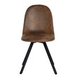 Homycasa Brown Suede Upholstered Kitchen Chairs-Comfortable Seat