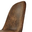 Homycasa Brown Suede Upholstered Kitchen Chairs-Comfortable Seat