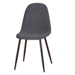 Homycasa Fabric Upholstered Dining Chair in Gray (Set of 4)