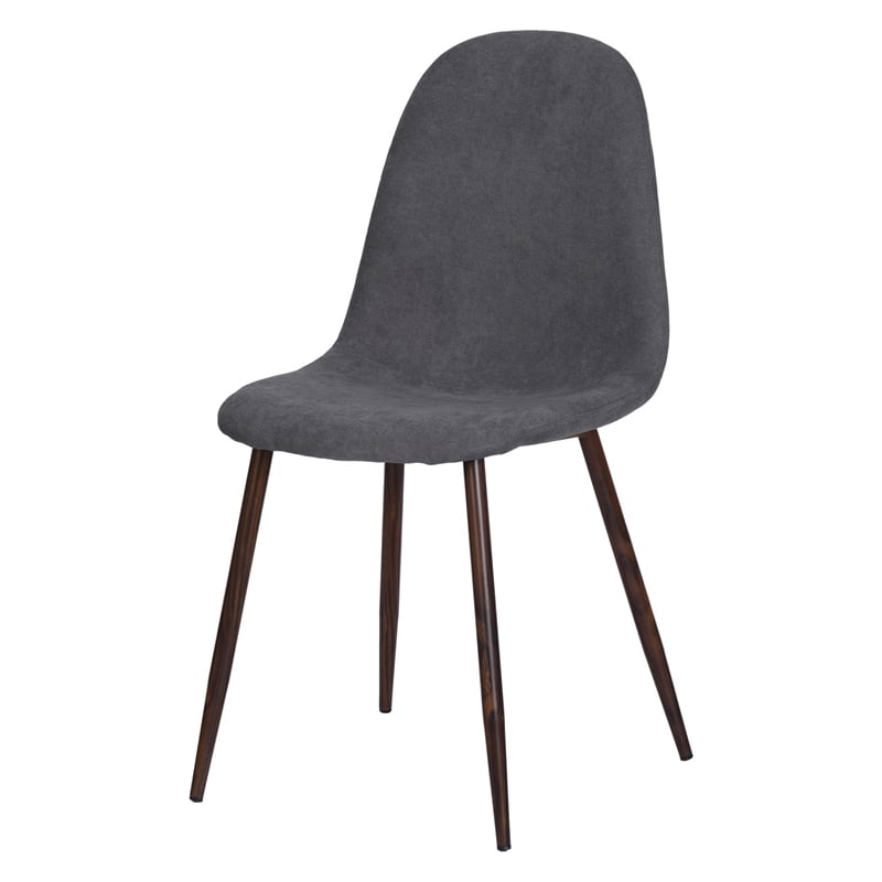 Homycasa Fabric Upholstered Dining Chair in Gray (Set of 4)