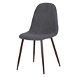 Homycasa Fabric Upholstered Dining Chair in Gray (Set of 4)