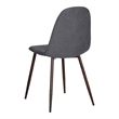 Homycasa Fabric Upholstered Dining Chair in Gray (Set of 4)