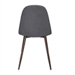 Homycasa Fabric Upholstered Dining Chair in Gray (Set of 4)