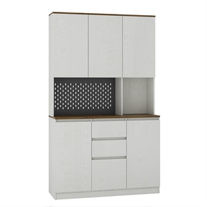 homycasa modern kitchen pantry cabinet with led lighting