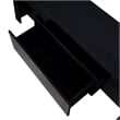 Homycasa Black TV Stand with LED RGB Lights Flat Screen TV Cabinet  Black