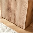 Homycasa Rustic Solid Wood Coffee Table with Cube Design-Natural